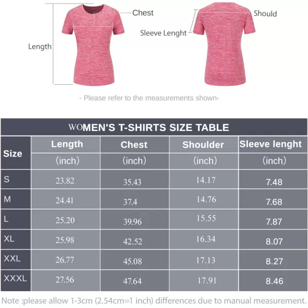 CAMEL CROWN Womens DryFit Moisture Wicking Active Athletic Performance Crew TShirtRed