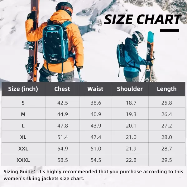 CAMEL CROWN Womens Ski Jacket with Hood Winter Thicken Windproof Raincoat Warm Fleece Mountain Female CoatBlack