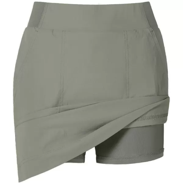 CAMEL CROWN Womens Skorts Athletic Casual High Waisted Tennis Skirt with Shorts Golf Skort Pockets Tummy Control Quick DryLight Green