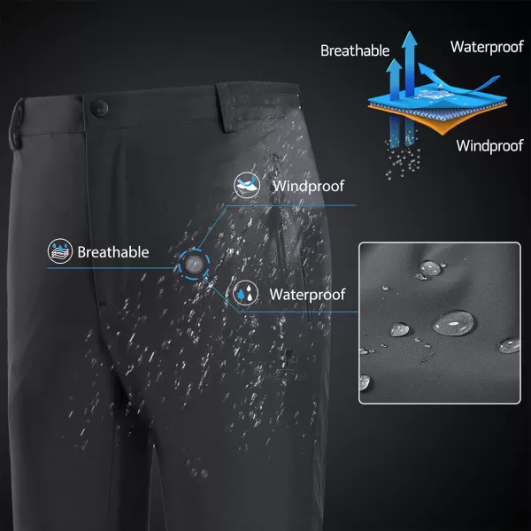 CAMEL CROWN Womens Softshell Pants Fleece Lined Waterproof Windproof Ski Snow Insulated Hiking Hunting TrousersDark Grey