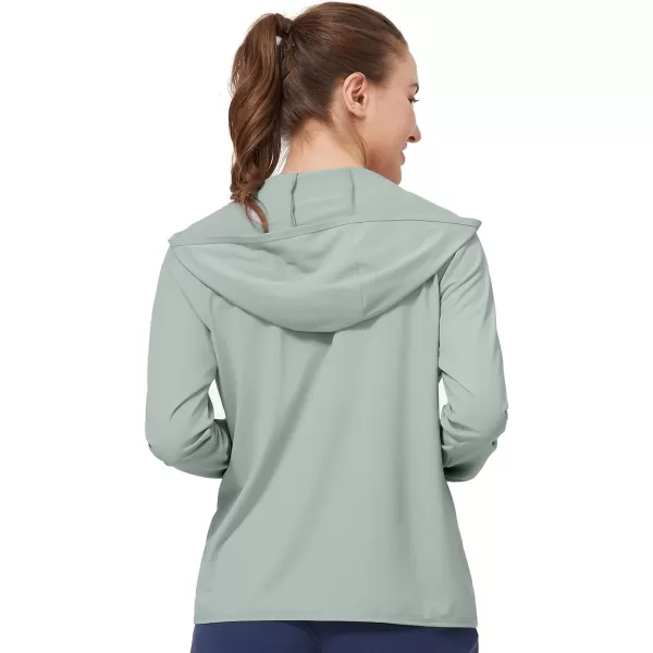 CAMEL CROWN Womens UPF 50 Sun Protection Hoodie Cycling Jacket Cooling Shirt Full ZipGrey