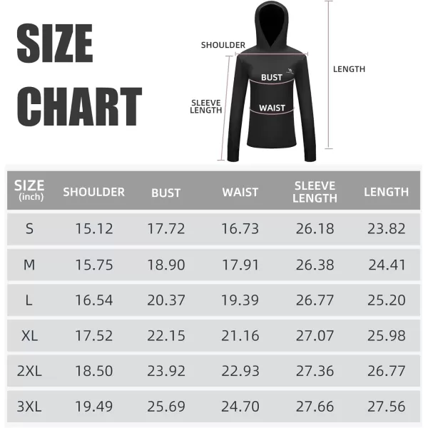 CAMEL CROWN Womens UPF 50 Sun Shirt with Hoodie Long Sleeve UV Protection Lightweight Quick Dry Hiking Tops Fishing OutdoorBlack