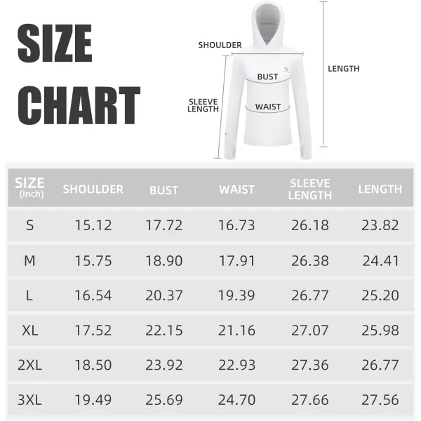 CAMEL CROWN Womens UPF 50 Sun Shirt with Hoodie Long Sleeve UV Protection Lightweight Quick Dry Hiking Tops Fishing OutdoorWhite