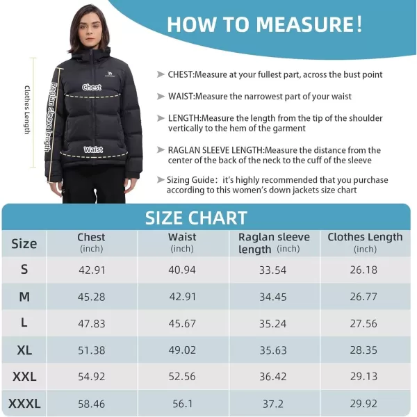 CAMEL CROWN Womens Warm Down Jacket Oversized Lightweight Cotton Down Coat Warm Winter Coats Zip Insulated Puffer JacketBlack