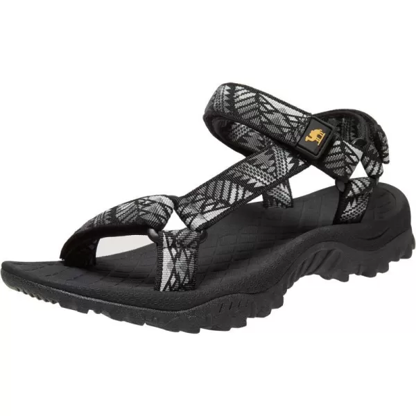 CAMEL CROWN Hiking Sport Sandals for Women Antiskidding Water Sandals Comfortable Athletic Sandals for Outdoor Wading BeachBlackWhite