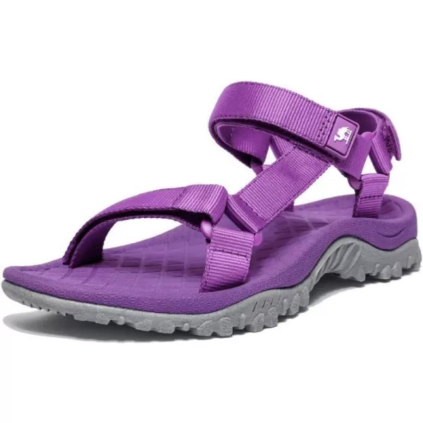 CAMEL CROWN Hiking Sport Sandals for Women Antiskidding Water Sandals Comfortable Athletic Sandals for Outdoor Wading BeachPurple