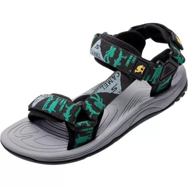 CAMEL CROWN Mens Waterproof Hiking Sandals with Arch Support Open Toe Summer Outdoor Beach Water Comfortable Sport SandalsBlack Grey Green Blue