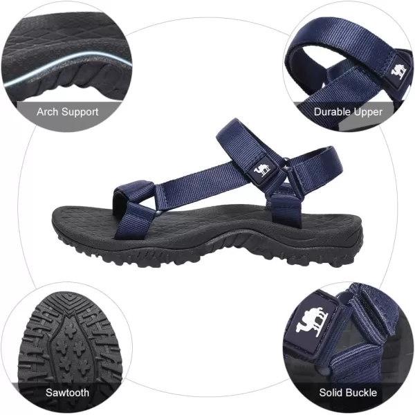 CAMEL CROWN Hiking Sport Sandals for Men Antiskidding Water Sandals Comfortable Athletic Sandals for Outdoor Wading BeachBlue