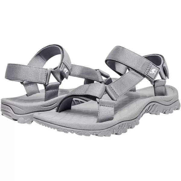 CAMEL CROWN Hiking Sport Sandals for Men Antiskidding Water Sandals Comfortable Athletic Sandals for Outdoor Wading BeachGrey