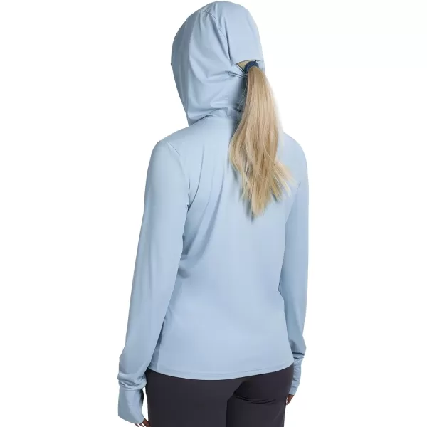 CAMEL CROWN Rash Guard for Women UPF 50 UV Sun Protection Swim Shirts Women Lightweight Quick Dry Long Sleeve Shirt HoodieBlue