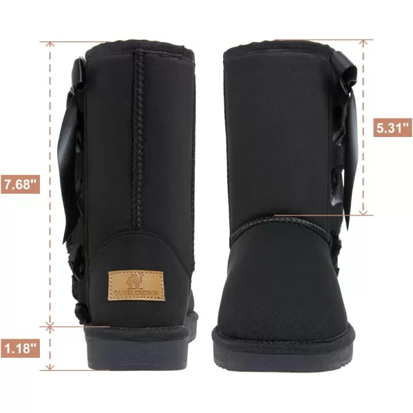CAMEL CROWN Womens Warm Fur Snow Boots Slip On Winter Boots Classic Short Boot Cute Mid Calf Bootie for OutdoorCAMEL CROWN Womens Warm Fur Snow Boots Slip On Winter Boots Classic Short Boot Cute Mid Calf Bootie for Outdoor