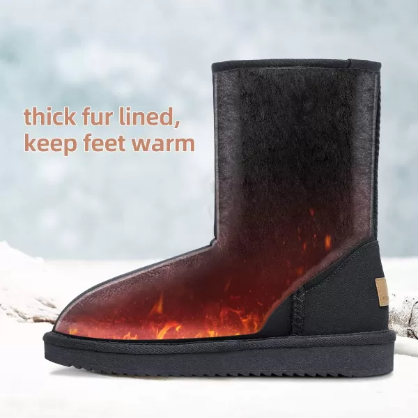 CAMEL CROWN Womens Warm Fur Snow Boots Slip On Winter Boots Classic Short Boot Cute Mid Calf Bootie for OutdoorCAMEL CROWN Womens Warm Fur Snow Boots Slip On Winter Boots Classic Short Boot Cute Mid Calf Bootie for Outdoor