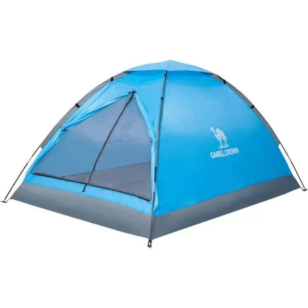 CAMEL CROWN 234 Person Camping Tent with Removable Rain Fly Easy Setup Outdoor Tents Water Resistant Lightweight Portable for Family Backpacking Camping Hiking TravelingDark blue2 person