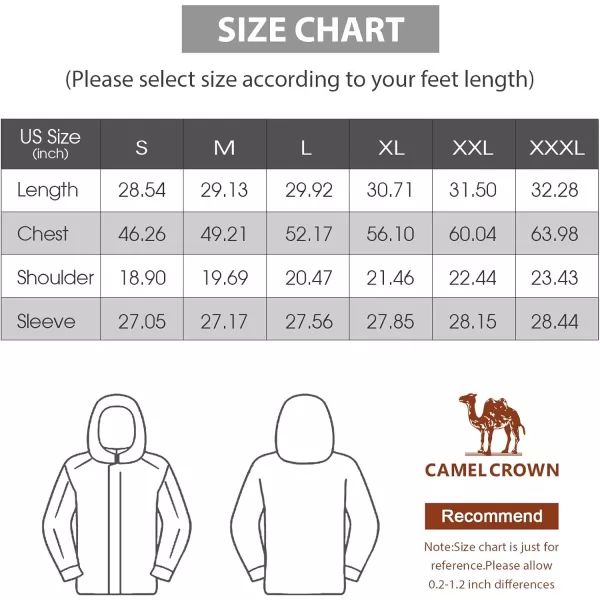 CAMEL CROWN Mens Mountain Waterproof Ski Jackets Warm Winter Snow Coat with Detachable Hood Windproof Rain JacketBlack