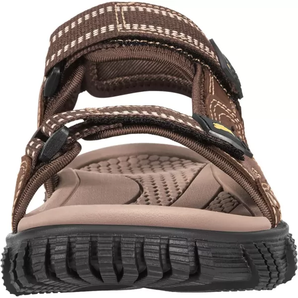 CAMEL CROWN Mens Water Sandals Waterproof Arch Support Hiking Sandals Comfort Leather Sandals Adjustable Athletic Outdoor Sandals for Summer Beach Trail WalkingCoffee