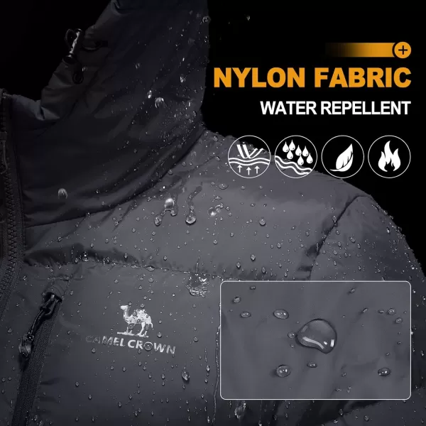 CAMEL CROWN Womens Winter Thickened Warm Down Coat Jacket Windproof WaterResistant Hooded Puffer jacketGray