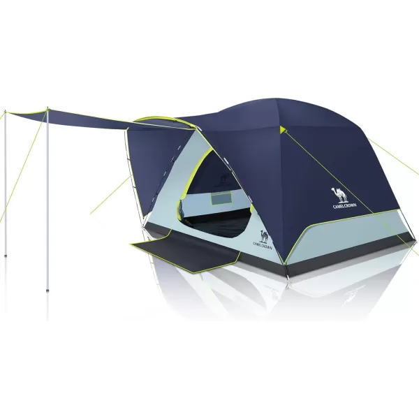 CAMEL CROWN Tents for Camping 3456 Person Tent Waterproof Easy Setup Backpacking Tents with Floor Mats and Attached Porch Family Tent for Outdoor Hiking with PorchNavy Blue