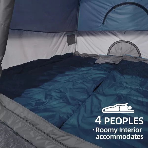 CAMEL CROWN Camping Tents 246 Person Waterproof Quick Easy Setup Folding Outdoor Backpacking Tents Family HikingDark Blue
