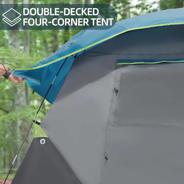 CAMEL CROWN Camping Tents 246 Person Waterproof Quick Easy Setup Folding Outdoor Backpacking Tents Family HikingDark Blue