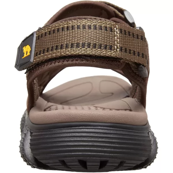 CAMEL CROWN Mens Arch Support Sandals Leather Hiking Sandals Waterproof Water Sandals AntiSlip Summer Sandals Adjustable Beach Sandals Comfort Athletic Outdoor Sport SandalsKhakiGreen