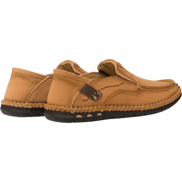 CAMEL CROWN Mens Casual Loafers Slip On Shoes Leather Flexible Walking Shoes for Men Hiking DrivingBlackBrownSize 712CAMEL CROWN Mens Casual Loafers Slip On Shoes Leather Flexible Walking Shoes for Men Hiking DrivingBlackBrownSize 712
