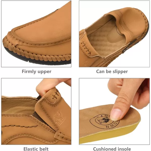 CAMEL CROWN Mens Casual Loafers Slip On Shoes Leather Flexible Walking Shoes for Men Hiking DrivingBlackBrownSize 712CAMEL CROWN Mens Casual Loafers Slip On Shoes Leather Flexible Walking Shoes for Men Hiking DrivingBlackBrownSize 712