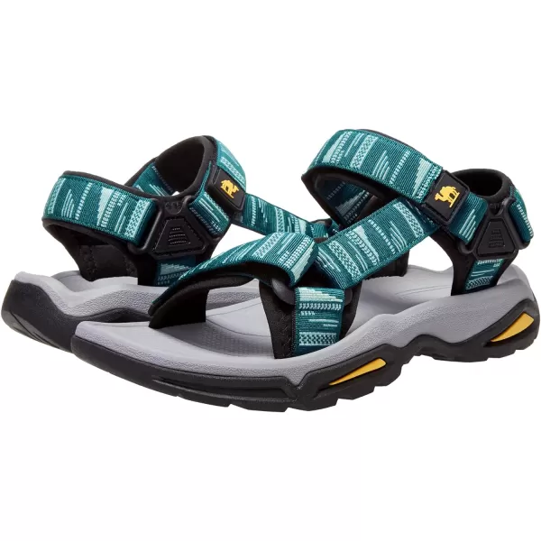 CAMEL CROWN Mens Hiking Sandals Waterproof with Arch Support Open Toe Summer Outdoor Comfort Beach Water Sport SandalsGreen White