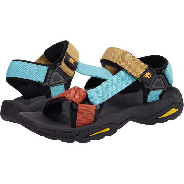 CAMEL CROWN Mens Waterproof Hiking Sandals with Arch Support Open Toe Summer Outdoor Beach Water Comfortable Sport SandalsBlueKhaki