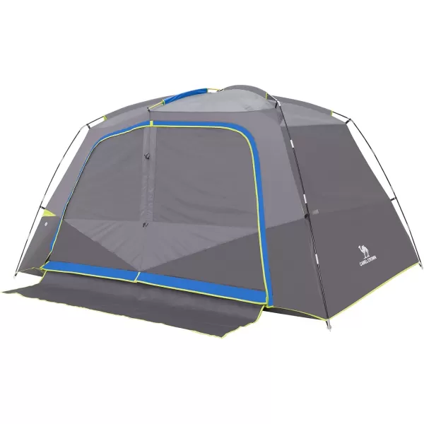 CAMEL CROWN Tents for Camping 3456 Person Tent Waterproof Easy Setup Backpacking Tents with Floor Mats Family Tent for Outdoor HikingSky Blue