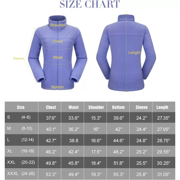 CAMEL CROWN Women Full Zip Fleece Jackets with Pockets Soft Polar Fleece Coat Jacket Sweater for Spring OutdoorBlue2