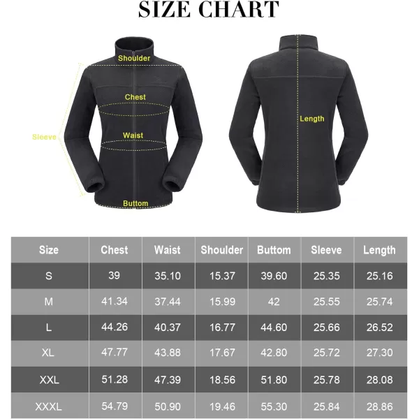 CAMEL CROWN Women Full Zip Fleece Jackets with Pockets Soft Polar Fleece Coat Jacket Sweater for Spring OutdoorGrey2