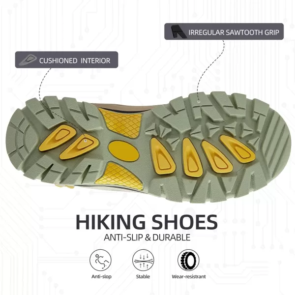 CAMEL CROWN Womens Hiking Shoes Waterproof NonSlip Breathable Lightweight Outdoor Trail Trekking SneakerBronze