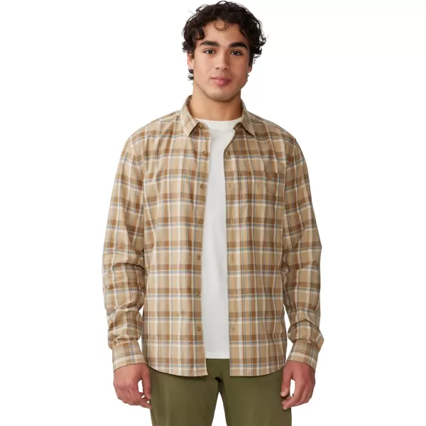 imageMountain Hardwear Mens Big Cottonwood Long Sleeve ShirtMoab Tan Trailhead Plaid