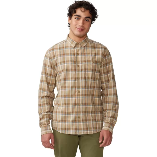 imageMountain Hardwear Mens Big Cottonwood Long Sleeve ShirtMoab Tan Trailhead Plaid