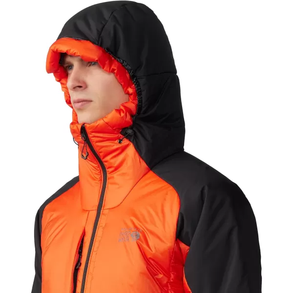 imageMountain Hardwear Mens Compressor Alpine Hooded JacketState Orange  Black
