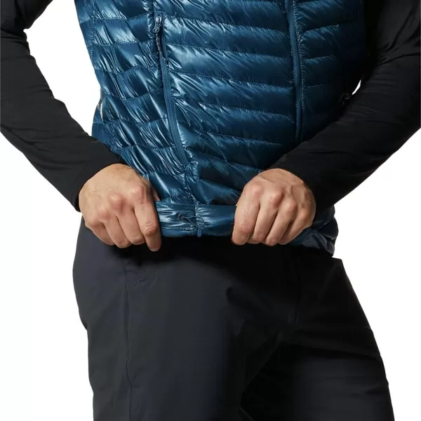 imageMountain Hardwear Mens Ghost Whisperer2 Vest for Climbing and Backpacking  Ultralight Insulated and WaterResistantDark Caspian