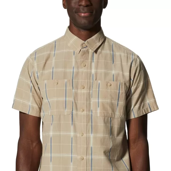 imageMountain Hardwear Mens Grove Hide Out Short Sleeve ShirtBadlands Windowpane Ikat