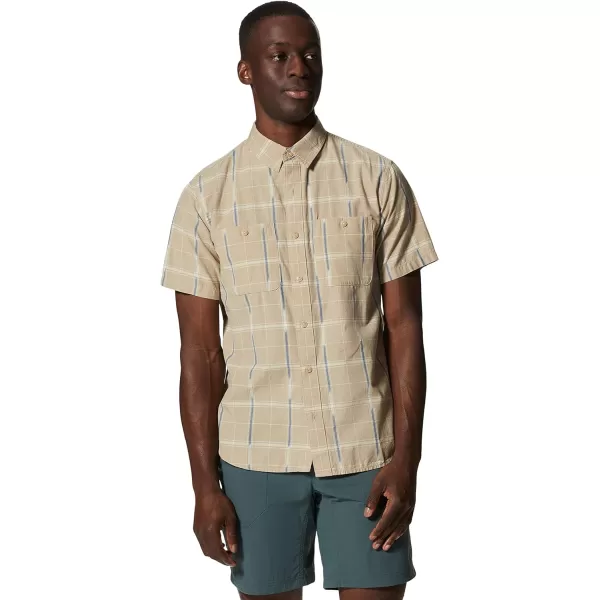 imageMountain Hardwear Mens Grove Hide Out Short Sleeve ShirtBadlands Windowpane Ikat