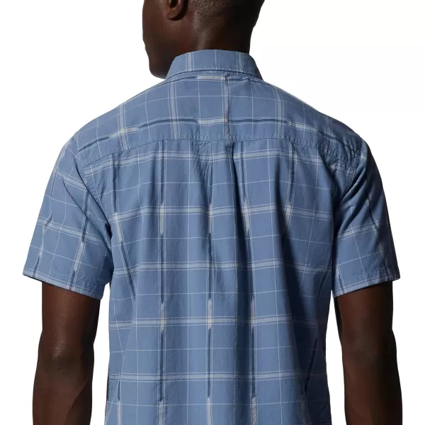 imageMountain Hardwear Mens Grove Hide Out Short Sleeve ShirtLight Zinc Windowpane Ikat