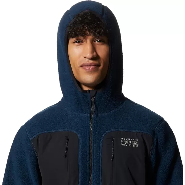 imageMountain Hardwear Mens HiCamp Fleece Hoody for Hiking Travel Backpacking and Everyday WearHardwear Navy