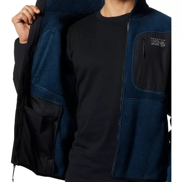 imageMountain Hardwear Mens HiCamp Fleece Hoody for Hiking Travel Backpacking and Everyday WearHardwear Navy