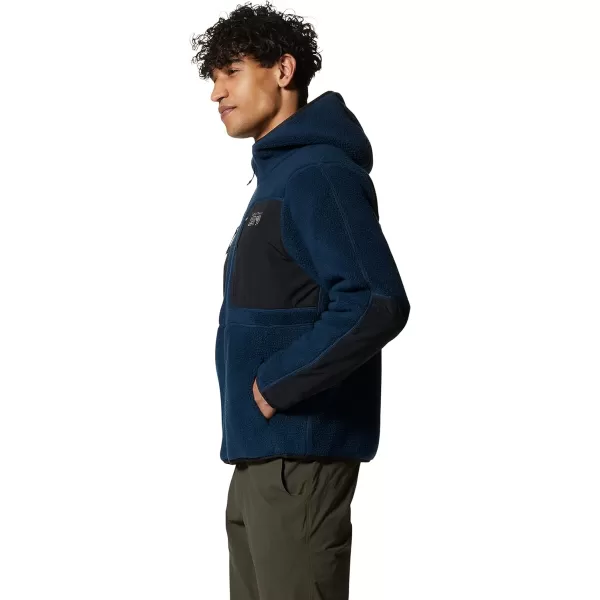 imageMountain Hardwear Mens HiCamp Fleece Hoody for Hiking Travel Backpacking and Everyday WearHardwear Navy