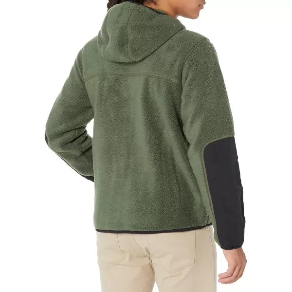 imageMountain Hardwear Mens HiCamp Fleece Hoody for Hiking Travel Backpacking and Everyday WearSurplus Green