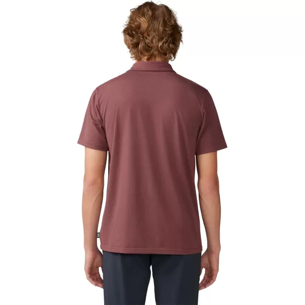 imageMountain Hardwear Mens Low Exposure PoloClay Earth Eoe Stripe