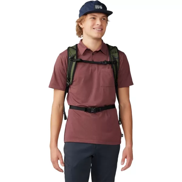 imageMountain Hardwear Mens Low Exposure PoloClay Earth Eoe Stripe