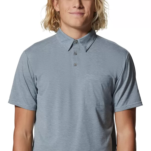 imageMountain Hardwear Mens Low Exposure PoloGlacial Eoe Stripe