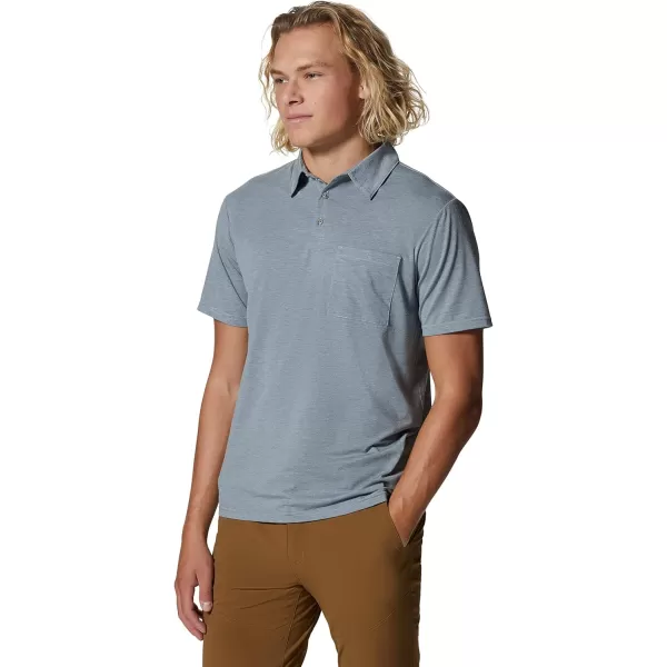imageMountain Hardwear Mens Low Exposure PoloGlacial Eoe Stripe
