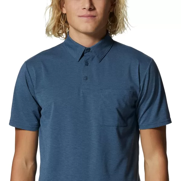 imageMountain Hardwear Mens Low Exposure PoloZinc Eoe Stripe