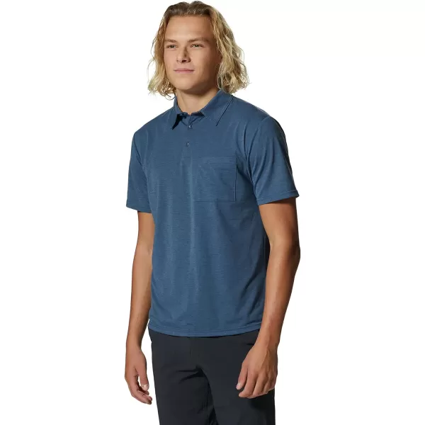 imageMountain Hardwear Mens Low Exposure PoloZinc Eoe Stripe