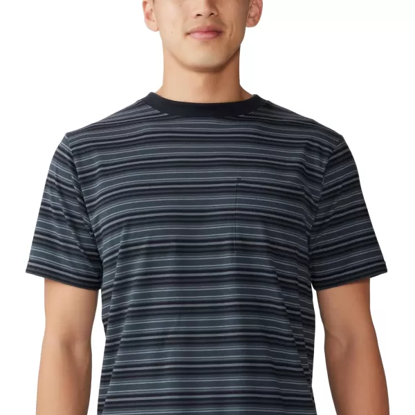imageMountain Hardwear Mens Low Exposure Short SleeveBlack Crag Stripe